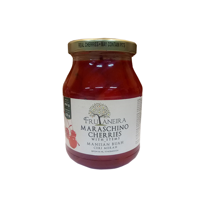 FRUTANEIRA - Red Maraschino Cherries with Stem