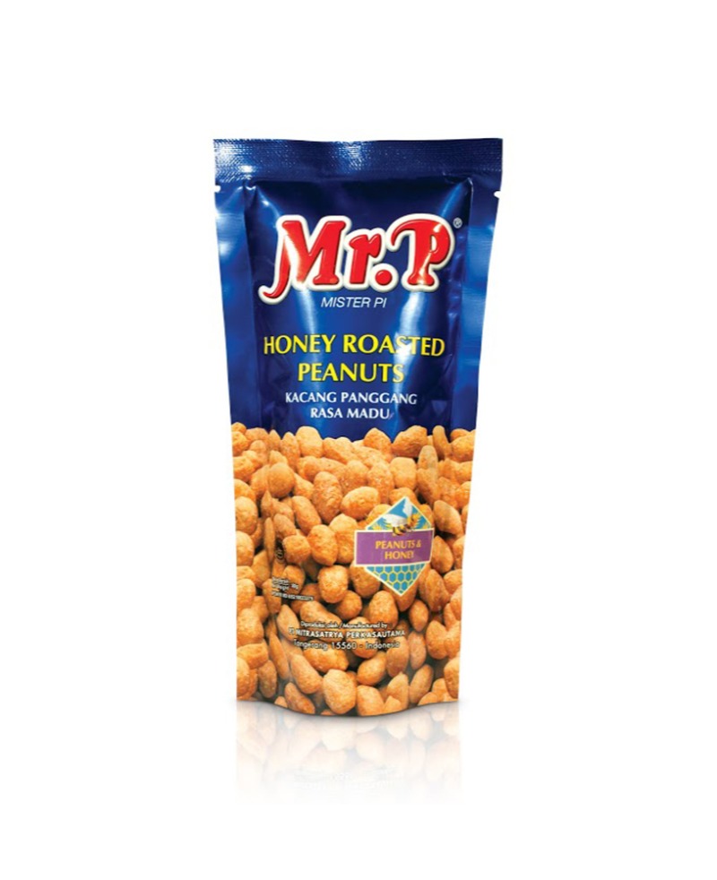 MR. P - Honey Roasted Peanuts  5-x-6-x-80-Gr-/Ctn