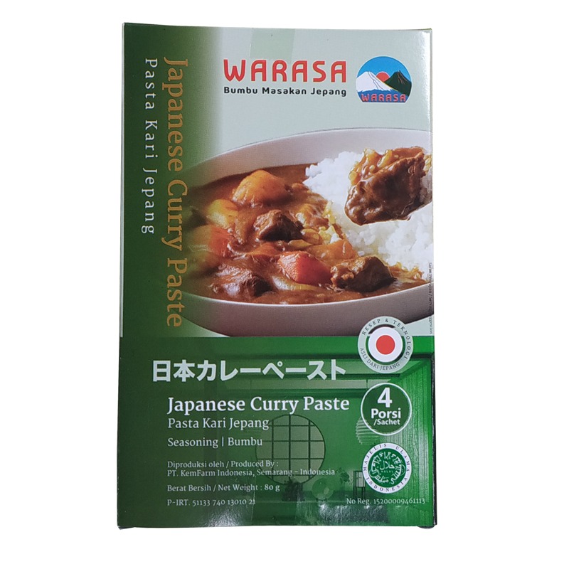 WARASA - Japanese Curry Paste 12x4x80 Gr/Ctn